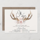Search for antler baby shower invitations Rustic