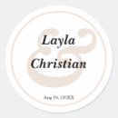 Search for beige wedding stickers Round