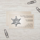 Search for police badge business cards Cop