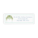 Search for blue floral return address labels Elegant