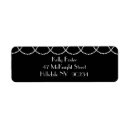 Search for roaring twenties return address labels Black and white