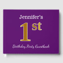 Search for 1st birthday guest books Elegant
