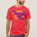 Search for light of the world tshirts Electrician