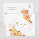 Search for fall wedding postcards Watercolor floral