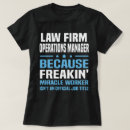 Search for law firm tshirts Because