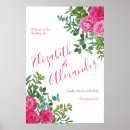 Search for pink flowers welcome wedding signs Bright