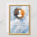 Search for moon and stars bridal shower invitations Blue