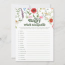 Search for baby shower word scramble Wildflower