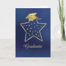 Search for navy graduation cards Star