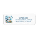 Search for new baby boy return address labels Blue