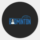 Search for funny badminton stickers Player