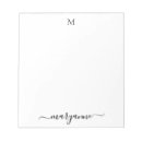 Search for monogram notepads Stylish