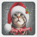 Search for merry christmas cat stickers Xmas