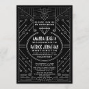 Search for art deco engagement party invitations Gatsby