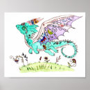 Search for baby dragon posters Watercolor
