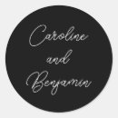 Search for bride and groom initials stickers Stylish