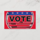 Search for candidate business cards Vote