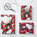 Search for black hair wrapping paper Cute