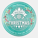 Search for red holly berries stickers Happy new year
