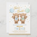 Search for twin bears invitations We can bearly wait