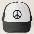 Search for peace symbol hats Black