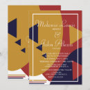 Search for colourful lines invitations Vintage