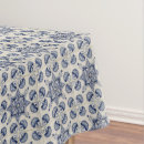 Search for blue and white pattern tablecloths Mediterranean