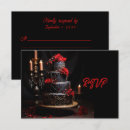 Search for cake rsvp cards Black
