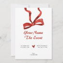 Search for red bow invitations Watercolor