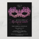 Search for pink gold masquerade party invitations Daughter
