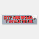 Search for keep your distance bumper stickers Car