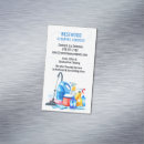 Search for cleaning service business card magnets Housekeeper
