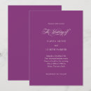 Search for plum purple wedding invitations Elegant