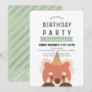 Search for red panda invitations Cute