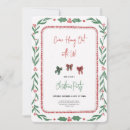 Search for red green christmas invitations Cute