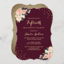 Search for gold confetti birthday invitations Modern