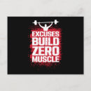 Search for no excuses postcards Fitness