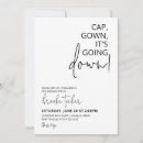 Search for going to college party invitations Black and white