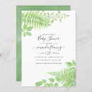 Search for watercolor greenery baby shower invitations Leaves