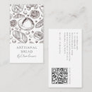 Search for bread bakery business cards Qr code