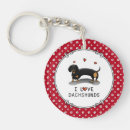 Search for dachshund key rings Hearts