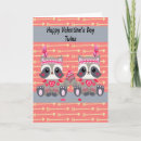 Search for raccoon valentines day cards Red