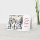 Search for daughter and family christmas cards Snow