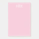Search for pink post it notes Initials