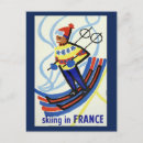 Search for vintage ski postcards French