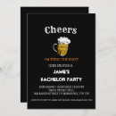 Search for black stag party invitations Beer
