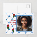 Search for birthday card postcards White