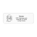 Search for golden retriever return address labels Minimalist