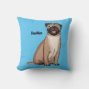 Search for funny pug cushions Dog