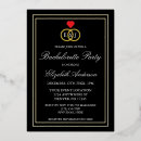 Search for red black hens party invitations Gold